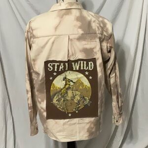 Stay Wild Beige Flannel
